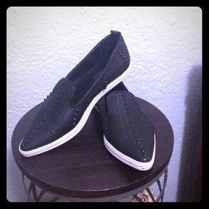 Rachel Zoe studded point toe loafers